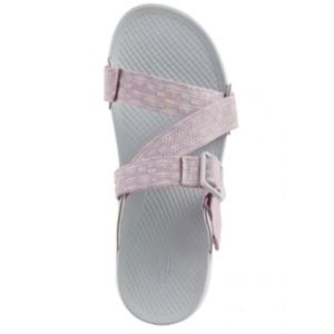 Chaco Women's 10 Lowdown Slide purple and grey outdoor sandals